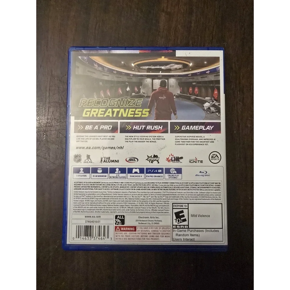 NHL 21 Playstation 4 PS4 PS5 Hockey EA Sports National Hockey League - Tested